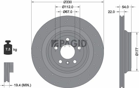 Pagid 55545NHC - Kočioni disk www.molydon.hr