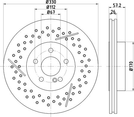 Pagid 55605 - Kočioni disk www.molydon.hr