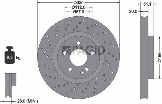 Pagid 55621NHC - Kočioni disk www.molydon.hr