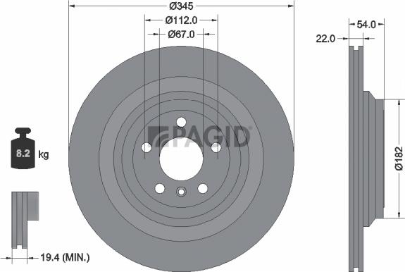Pagid 55840NC - Kočioni disk www.molydon.hr