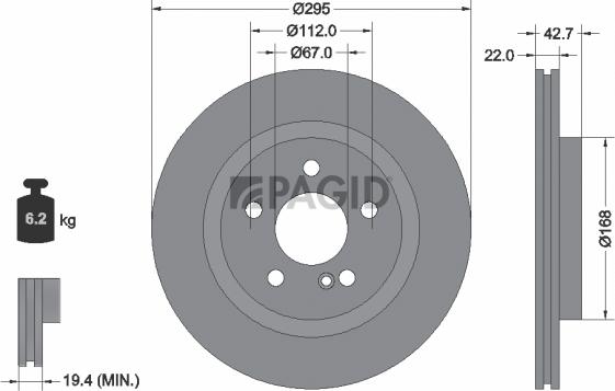 Pagid 55869NC - Kočioni disk www.molydon.hr
