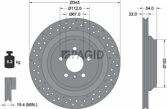 Pagid 55837NC - Kočioni disk www.molydon.hr