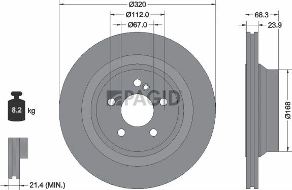 Pagid 55337NHC - Kočioni disk www.molydon.hr