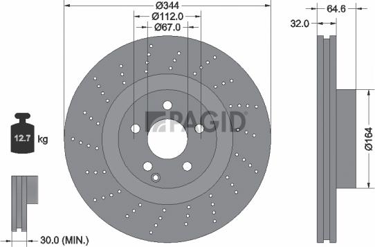 Pagid 55246NHC - Kočioni disk www.molydon.hr
