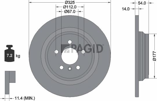 Pagid 55774NHC - Kočioni disk www.molydon.hr