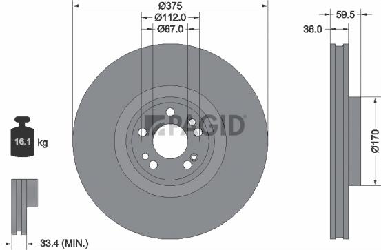 Pagid 56467NHC - Kočioni disk www.molydon.hr