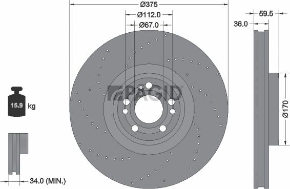 Pagid 56075NHC - Kočioni disk www.molydon.hr