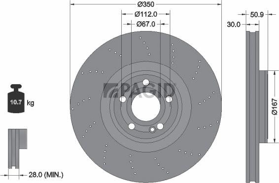 Pagid 56244NHC - Kočioni disk www.molydon.hr