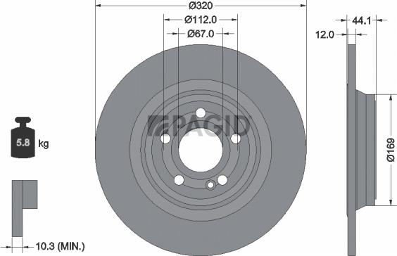 Pagid 56243NC - Kočioni disk www.molydon.hr