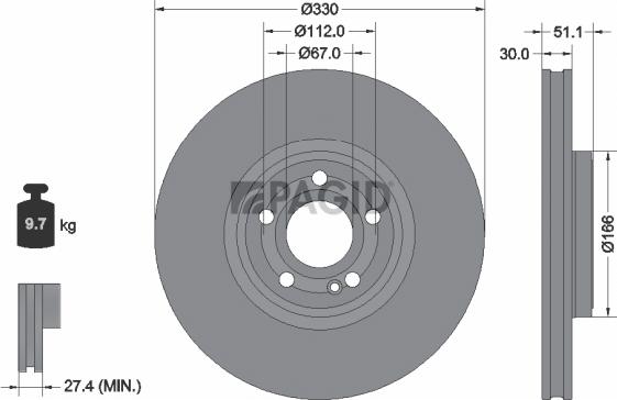Pagid 56233NHC - Kočioni disk www.molydon.hr
