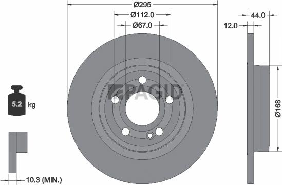 Pagid 56232NC - Kočioni disk www.molydon.hr