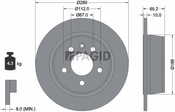 Pagid 52149NC - Kočioni disk www.molydon.hr