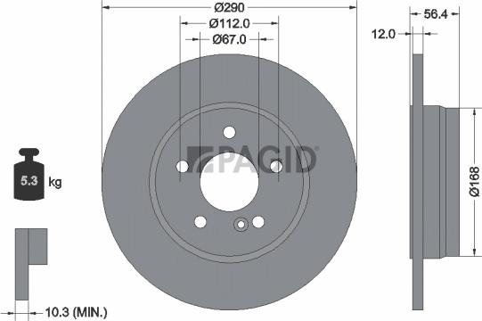 Pagid 52156NC - Kočioni disk www.molydon.hr