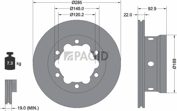 Pagid 52169NC - Kočioni disk www.molydon.hr