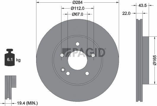 Pagid 52118NHC - Kočioni disk www.molydon.hr