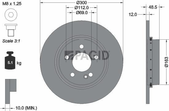 Pagid 65204HC - Kočioni disk www.molydon.hr