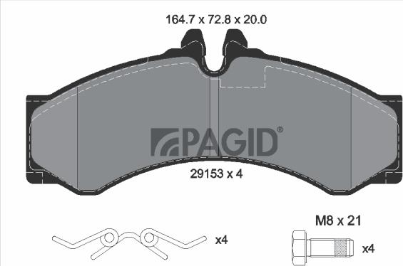 Pagid C4068N - Komplet Pločica, disk-kočnica www.molydon.hr