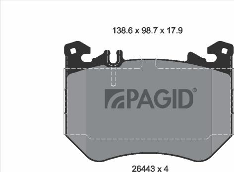 Pagid T4568N - Komplet Pločica, disk-kočnica www.molydon.hr