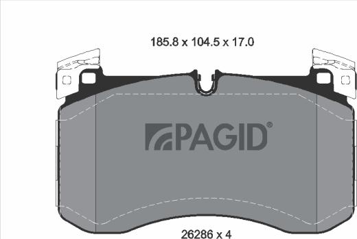 Pagid T4646 - Komplet Pločica, disk-kočnica www.molydon.hr