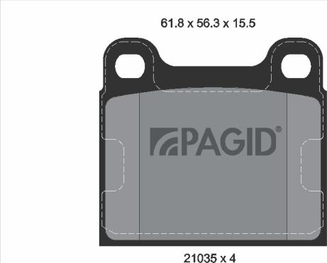 Pagid T4114N - Komplet Pločica, disk-kočnica www.molydon.hr