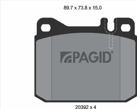 Pagid T4135N - Komplet Pločica, disk-kočnica www.molydon.hr