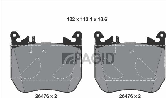 Pagid T4294N - Komplet Pločica, disk-kočnica www.molydon.hr