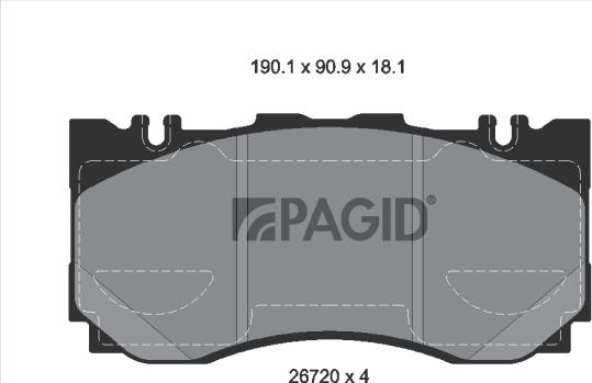 Pagid T4296N - Komplet Pločica, disk-kočnica www.molydon.hr