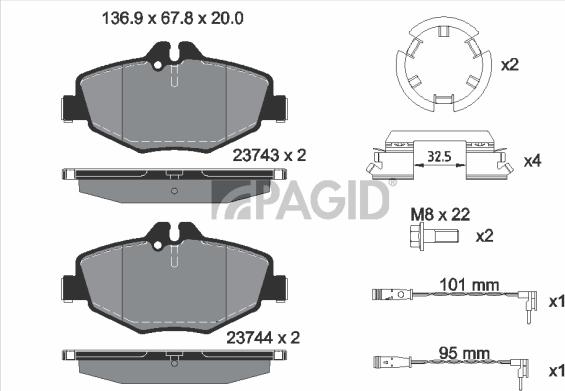 Pagid T5154N - Komplet Pločica, disk-kočnica www.molydon.hr