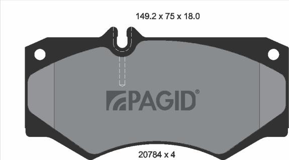 Pagid T0311N - Komplet Pločica, disk-kočnica www.molydon.hr