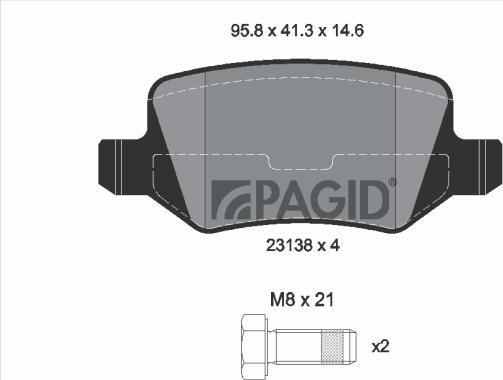 Pagid T1530N - Komplet Pločica, disk-kočnica www.molydon.hr