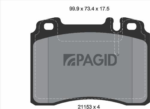 Pagid T1036N - Komplet Pločica, disk-kočnica www.molydon.hr
