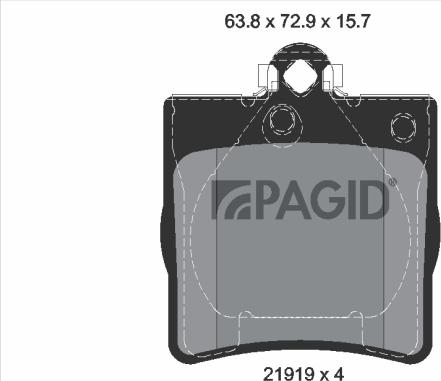 Pagid T1153N - Komplet Pločica, disk-kočnica www.molydon.hr