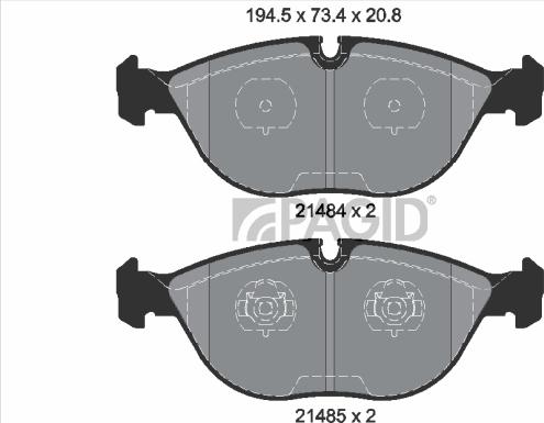 Pagid T1135N - Komplet Pločica, disk-kočnica www.molydon.hr