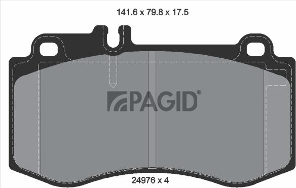 Pagid T1897N - Komplet Pločica, disk-kočnica www.molydon.hr