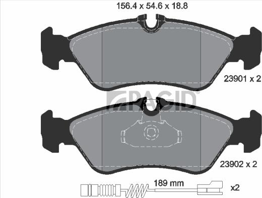 Pagid T1824N - Komplet Pločica, disk-kočnica www.molydon.hr