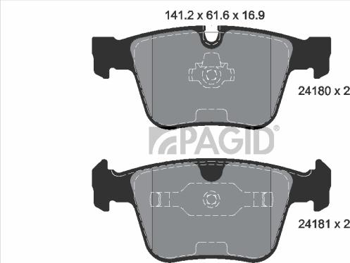 Pagid T1735N - Komplet Pločica, disk-kočnica www.molydon.hr
