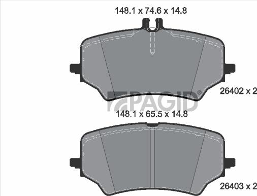 Pagid T3186N - Komplet Pločica, disk-kočnica www.molydon.hr