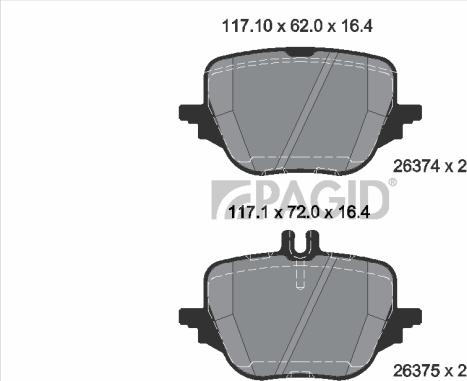 Pagid T2913N - Komplet Pločica, disk-kočnica www.molydon.hr