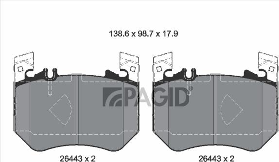 Pagid T2923N - Komplet Pločica, disk-kočnica www.molydon.hr