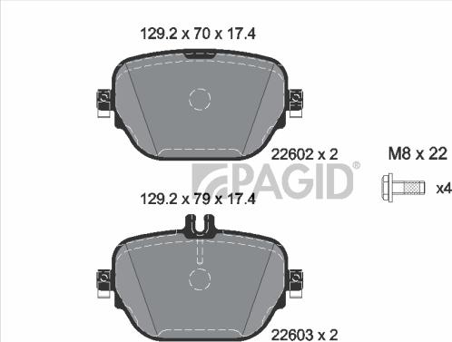 Pagid T2650N - Komplet Pločica, disk-kočnica www.molydon.hr