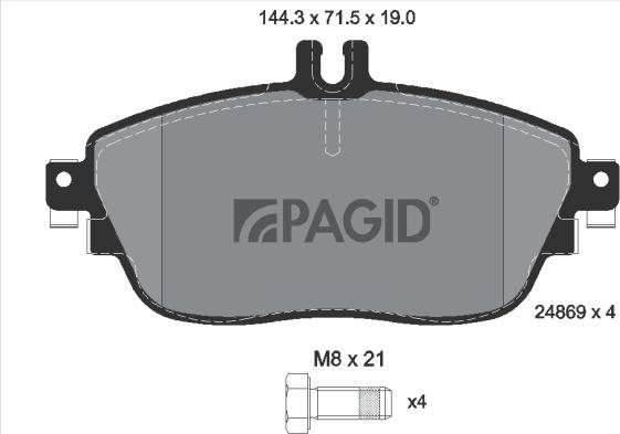 Pagid T2149N - Komplet Pločica, disk-kočnica www.molydon.hr