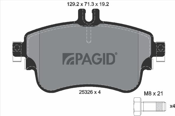Pagid T2152N - Komplet Pločica, disk-kočnica www.molydon.hr