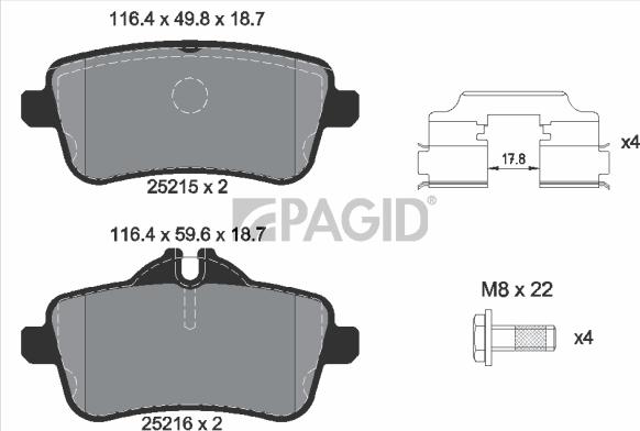 Pagid T2189N - Komplet Pločica, disk-kočnica www.molydon.hr