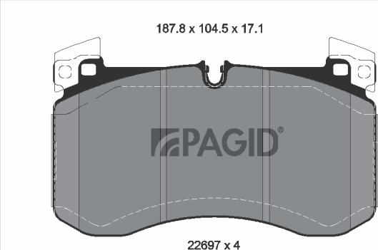 Pagid T2850N - Komplet Pločica, disk-kočnica www.molydon.hr