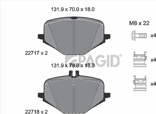 Pagid T2348N - Komplet Pločica, disk-kočnica www.molydon.hr