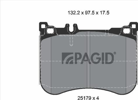 Pagid T2322N - Komplet Pločica, disk-kočnica www.molydon.hr