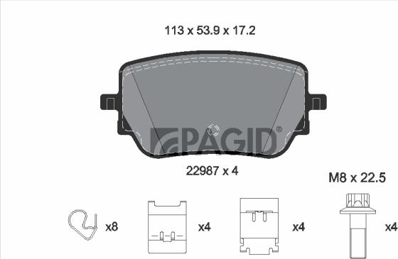 Pagid T2797N - Komplet Pločica, disk-kočnica www.molydon.hr