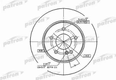 Patron PBD2813 - Kočioni disk www.molydon.hr