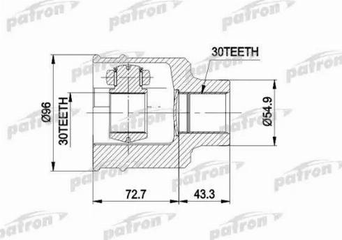 Patron PCV5001 - Kardan, Pogonska osovina www.molydon.hr