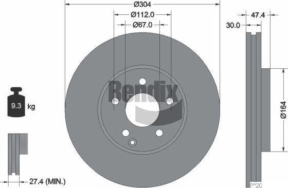 Pemebla BNXBDS1871HC - Kočioni disk www.molydon.hr